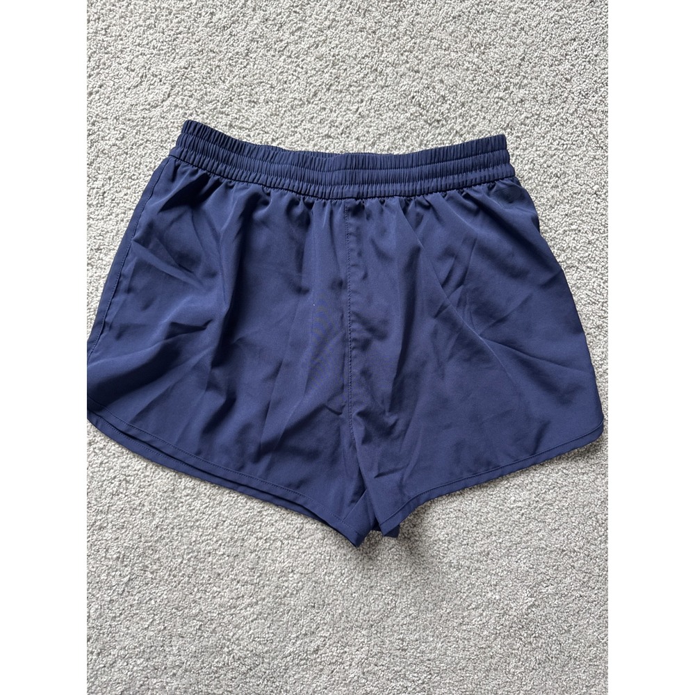 PINK Victoria's Secret Womens Navy Blue Athletic Running Shorts XS Elastic Waist